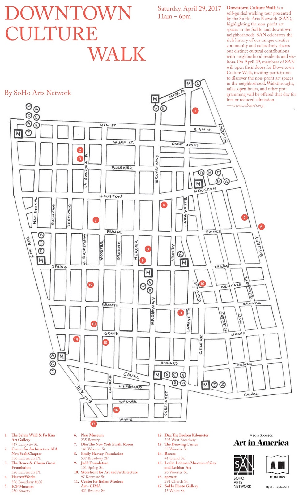  Downtown Culture Walk Map